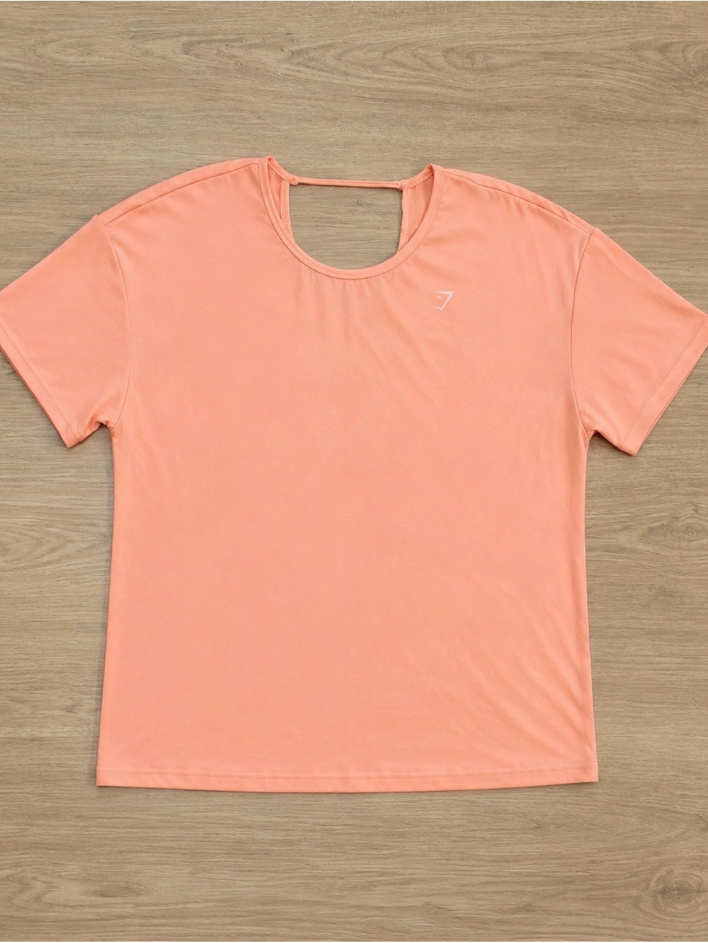 Gymshark Peach Cutout Back Short Sleeve Tee